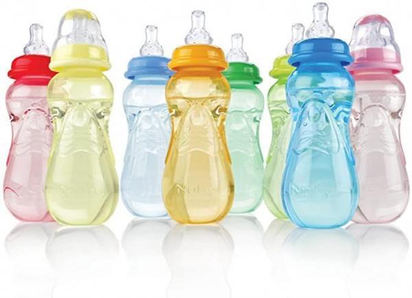 3 Pack Nuby 10oz Bottles Front Picture