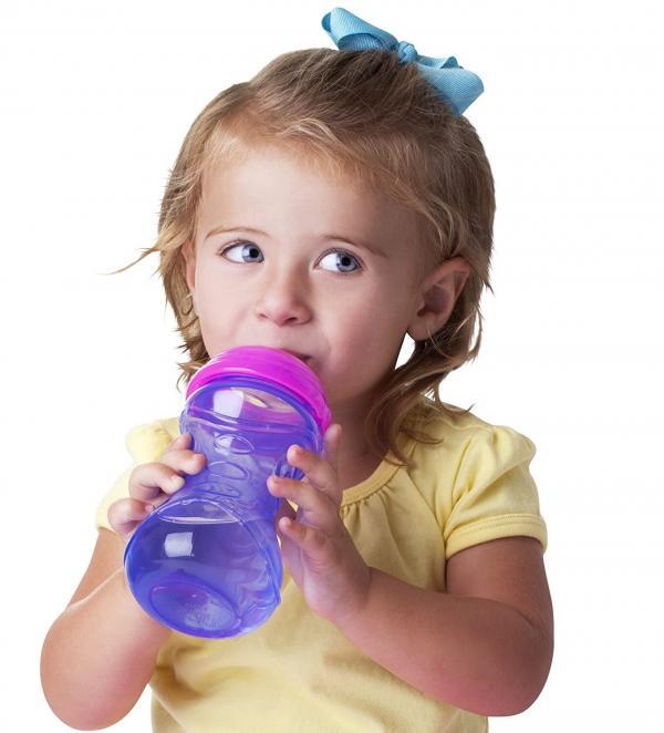 Little Girl with Easy Grip 10oz Cup