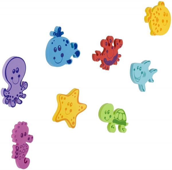 Nuby 16-Piece Floating Foam Bath Animals Front Picture