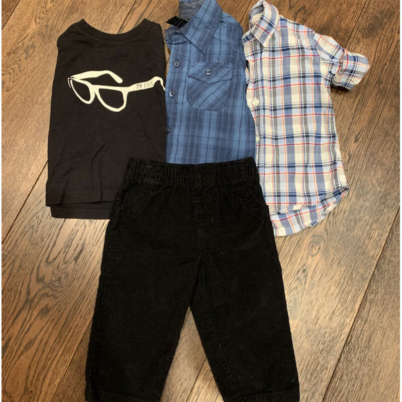 Boys Winter Pants And Shirts Sizes: 12 Months Lot B338